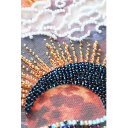 Haupt-Bead-Stickerei-Set - Zwischen Tag und Nacht (Deco Scenes) 40x16 cm AAB-918