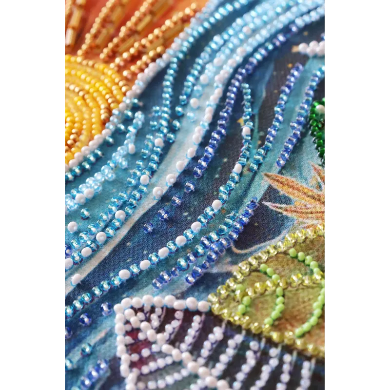 Haupt-Bead-Stickerei-Set - Zwischen Tag und Nacht (Deco Scenes) 40x16 cm AAB-918