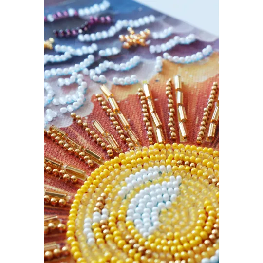 Haupt-Bead-Stickerei-Set - Zwischen Tag und Nacht (Deco Scenes) 40x16 cm AAB-918