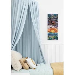 Kit de broderie de perles principal - Entre le jour et la nuit (Scènes Déco) 40x16 cm AAB-918
