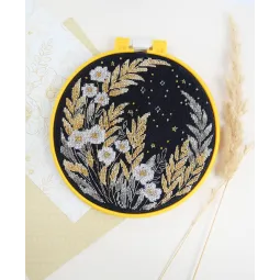 Cross-stitch kits with Hoop Included Shine from the starlight 17x17 AAHM-080