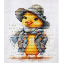 Kit de point de croix The Detective Duck 15x18 cm SB1416