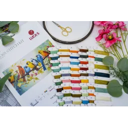 Набор для вышивания крестиком Песня птиц 43x22 см SBU5062