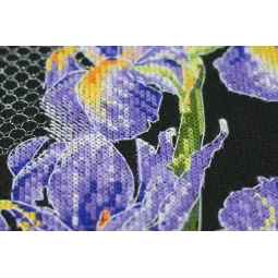 Kryželiu siuvinėjimo rinkinys Japoniški irisai 16x43 cm AAH-151