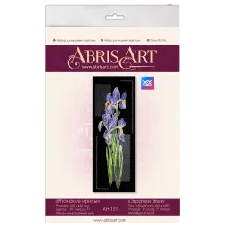 Kit de point de croix Iris japonais 16x43 cm AAH-151