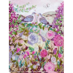 Pagrindinis rinkinys siuvinėjimui karoliukais Love coo 27x35 cm AAB-857