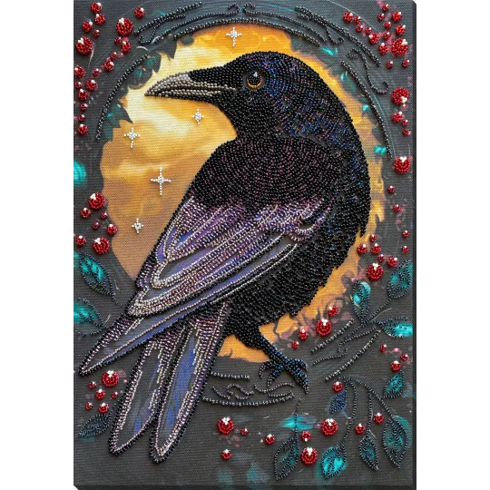 Main Bead Embroidery Kit - Black raven AAB-904