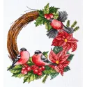 Cross-stitch kits - Christmas wreath AAH-154