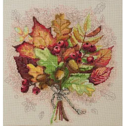 Cross-stitch kit Autumn moment 31x32.5 cm AAH-185