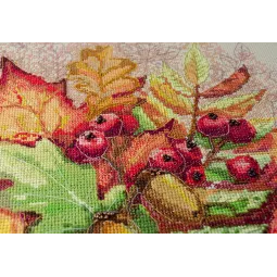Cross-stitch kit Autumn moment 31x32.5 cm AAH-185