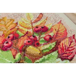 Kryželio siuvinėjimo rinkinys Rudens akimirka 31x32,5 cm AAH-185