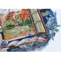 Kreuzstich-Set Teeparty am Fenster 23x23 cm AAH-199