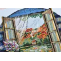 Набор для вышивания крестиком Чаепитие у окна 23x23 см AAH-199