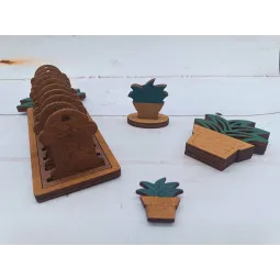 Органайзер с катушками (10 шт.). Суккулент KF016/3