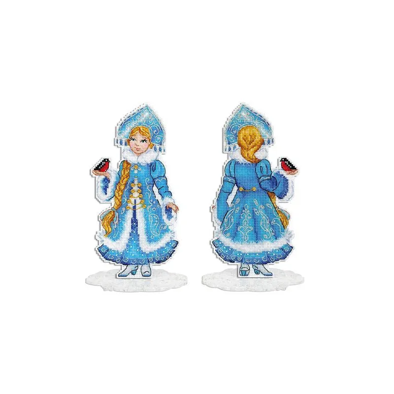 Cross stitch kit "Snow Maiden, with stand" SR-944