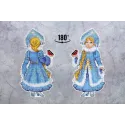 Cross stitch kit "Snow Maiden, with stand" SR-944