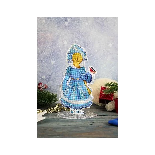 Cross stitch kit "Snow Maiden, with stand" SR-944