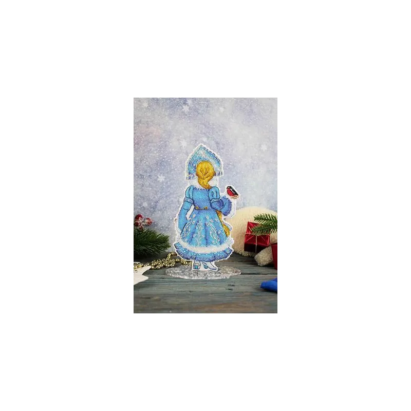 Cross stitch kit "Snow Maiden, with stand" SR-944