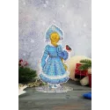 Cross stitch kit "Snow Maiden, with stand" SR-944