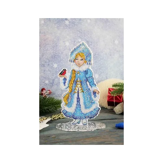 Cross stitch kit "Snow Maiden, with stand" SR-944