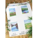 Aida 14 canvas with printed pattern "Landscapes" SSK-127