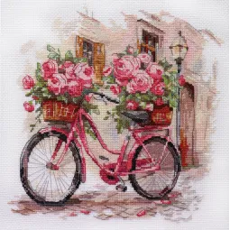 Kit de point de croix Le rendez-vous tant attendu 23x23 cm AAH-223