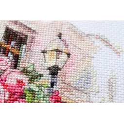 Cross stitch kit The long-awaited rendezvous 23x23 cm AAH-223