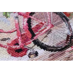 Cross stitch kit The long-awaited rendezvous 23x23 cm AAH-223