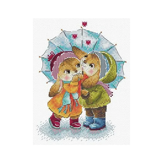 Cross stitch kit "Under the umbrella" SM-778