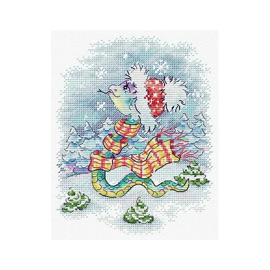 Cross stitch kit "Snow Walk" SM-793