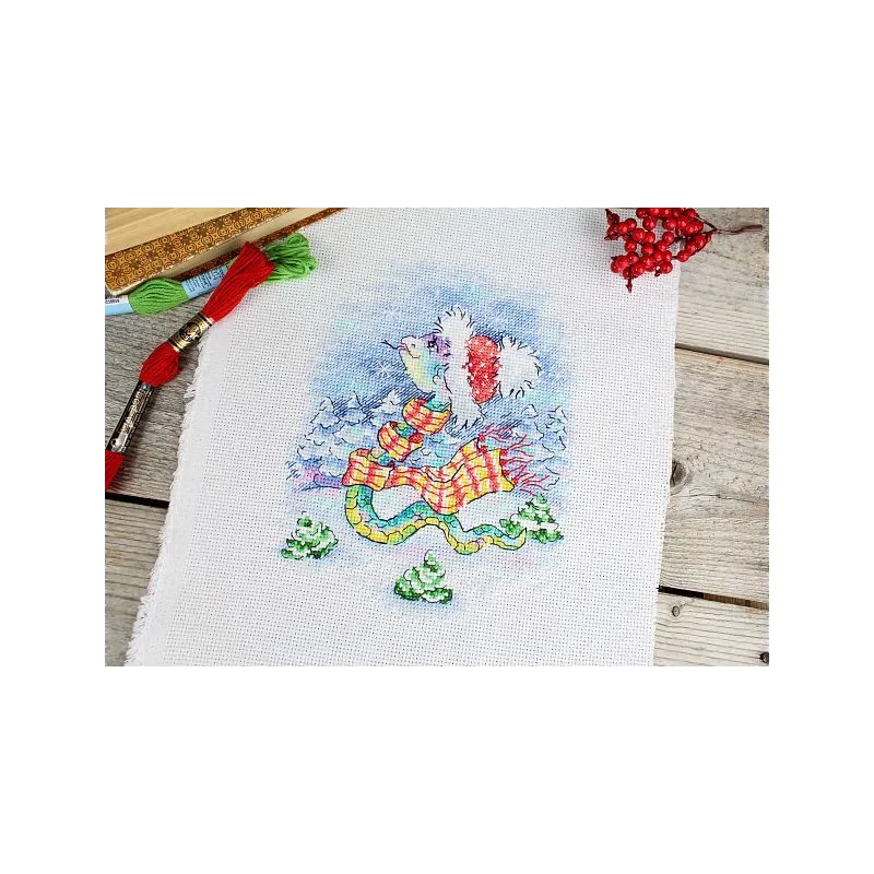 Cross stitch kit "Snow Walk" SM-793