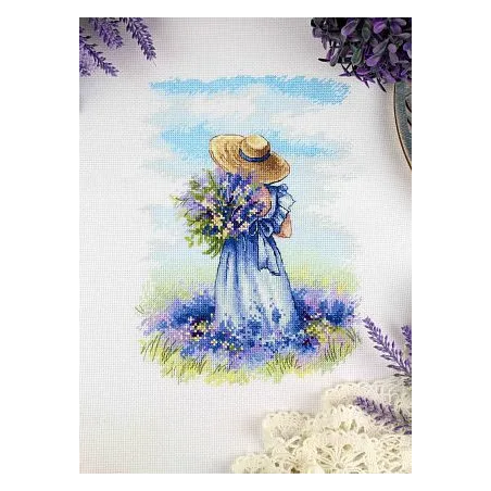 Cross stitch kit "Lavender Walk" SNV-847