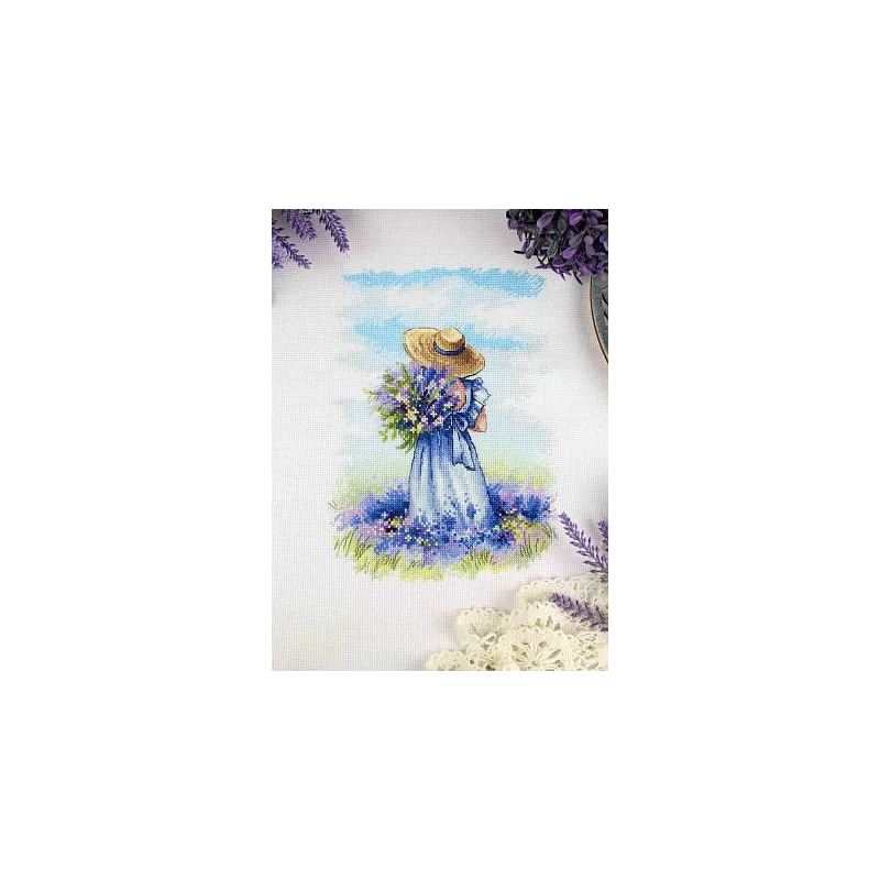 Cross stitch kit "Lavender Walk" SNV-847