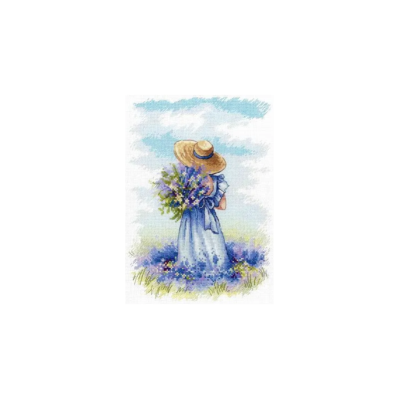 Cross stitch kit "Lavender Walk" SNV-847