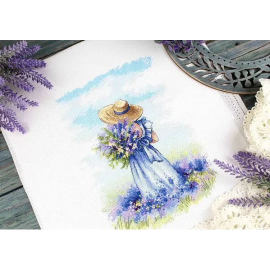 Cross stitch kit "Lavender Walk" SNV-847