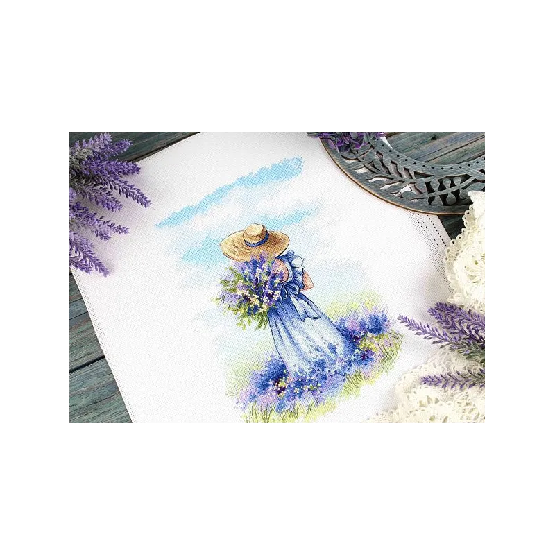 Cross stitch kit "Lavender Walk" SNV-847