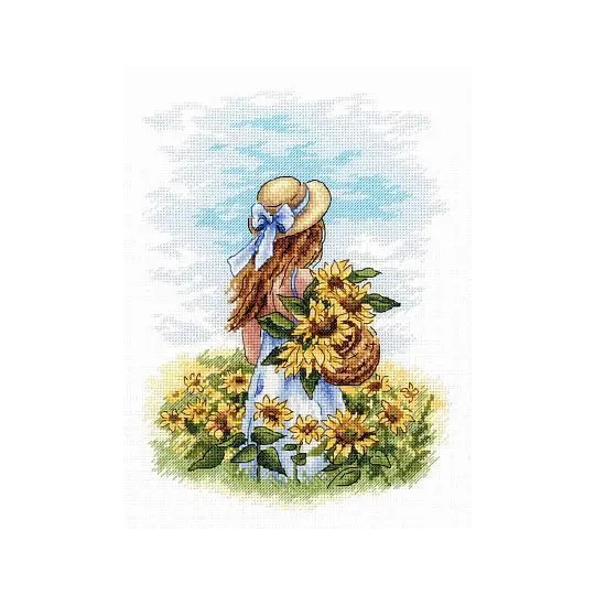 Cross stitch kit "Across the sunny field" SNV-849