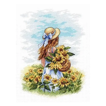 Cross stitch kit "Across the sunny field" SNV-849