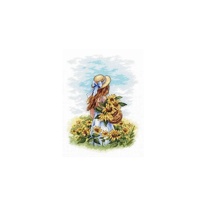 Cross stitch kit "Across the sunny field" SNV-849