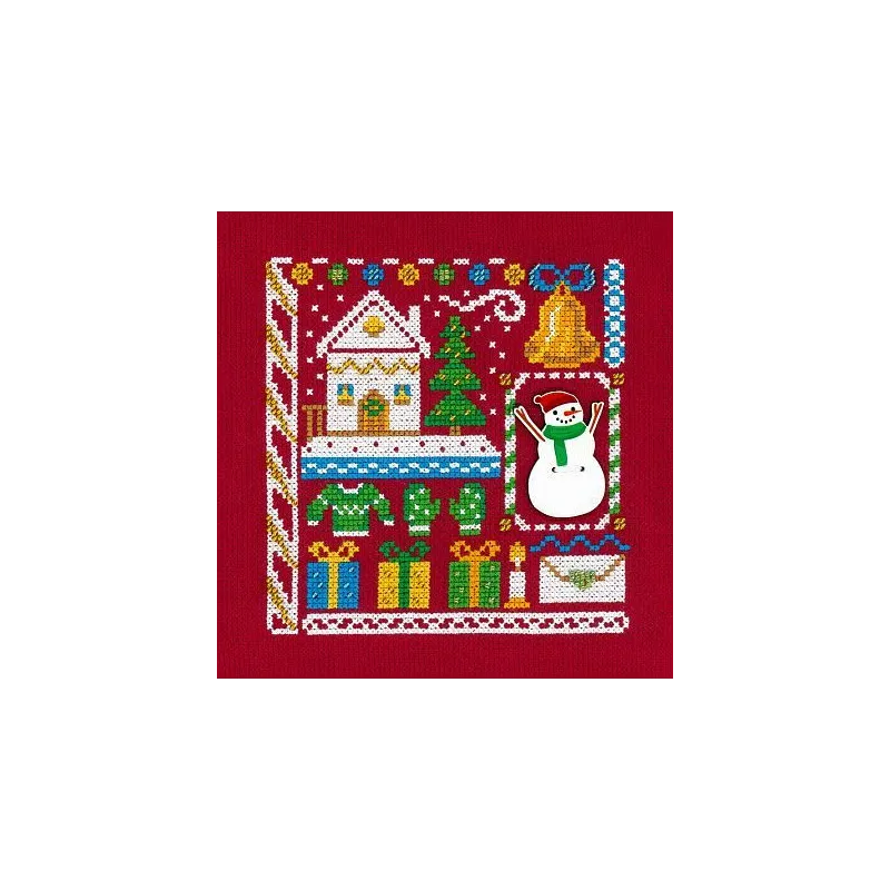 Cross stitch kit "Mini Sampler. New Year" SNV-939