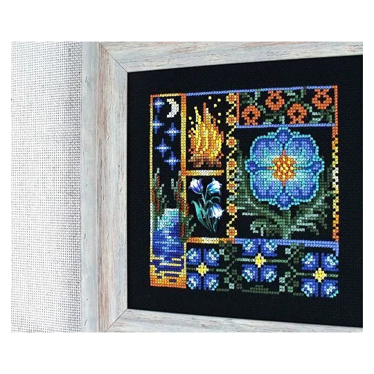 Cross stitch kit "Mini Sampler. Fern Flower" SNV-942