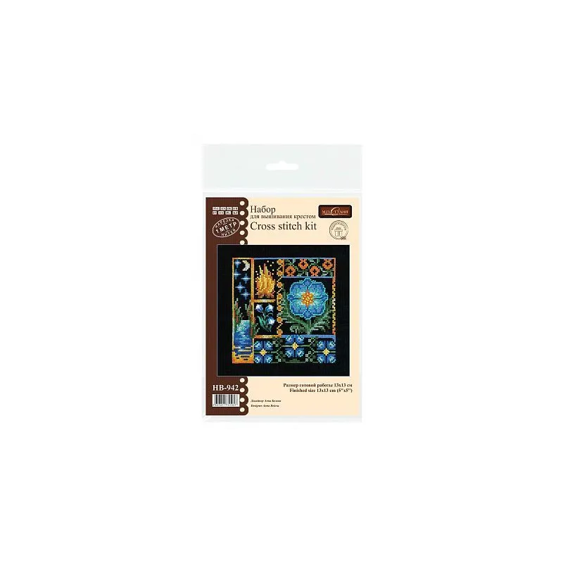 Cross stitch kit "Mini Sampler. Fern Flower" SNV-942