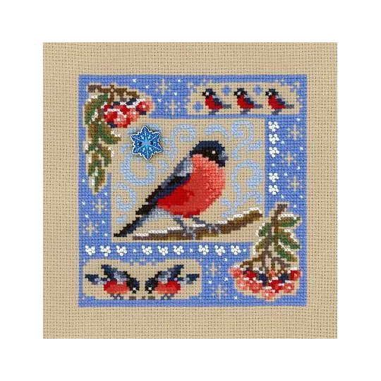 Cross stitch kit "Mini sampler. Winter composition" SNV-946