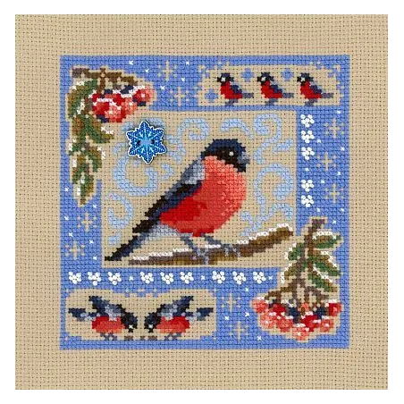 Cross stitch kit "Mini sampler. Winter composition" SNV-946