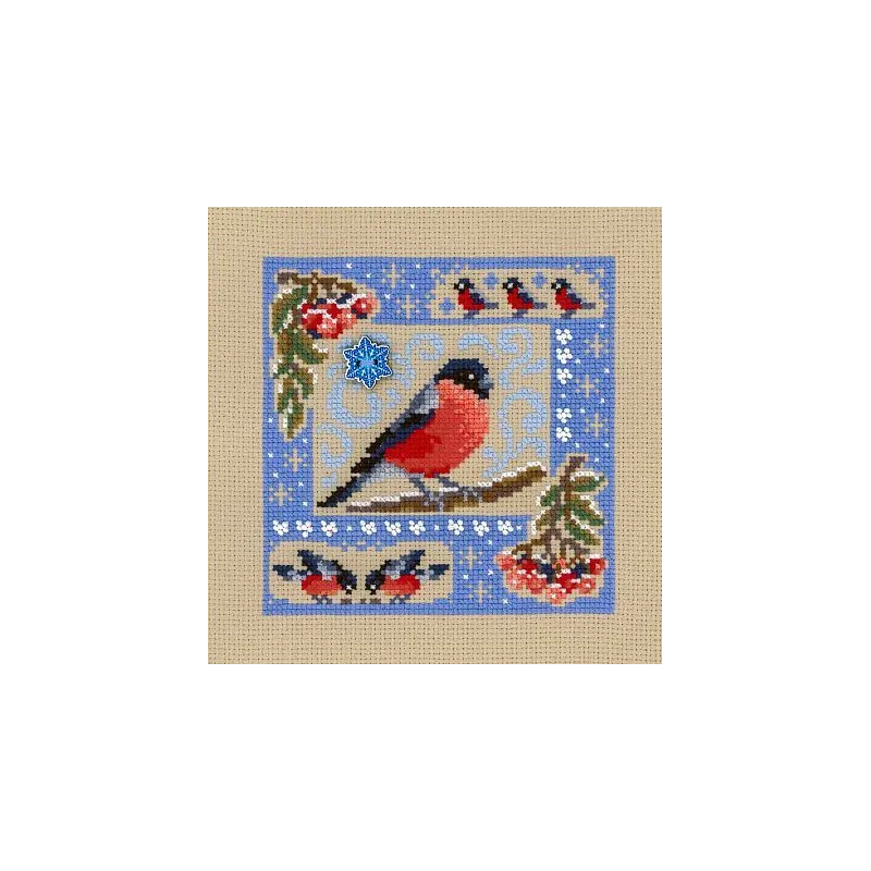 Cross stitch kit "Mini sampler. Winter composition" SNV-946