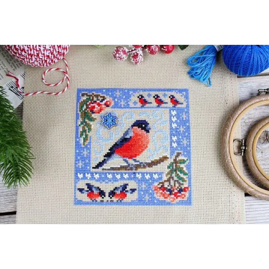 Cross stitch kit "Mini sampler. Winter composition" SNV-946