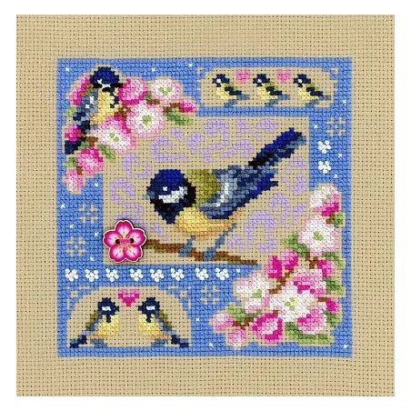 Cross stitch kit "Mini-sampler. Spring composition" SNV-947