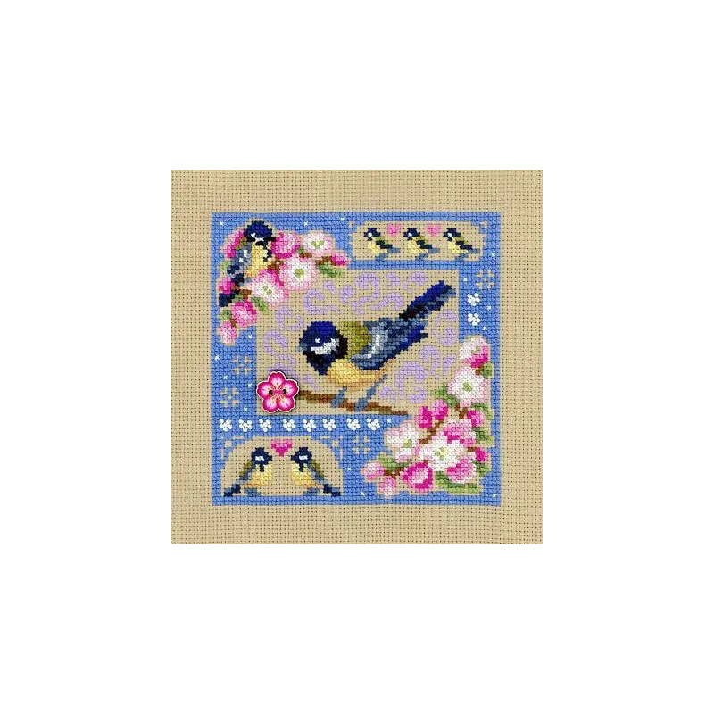 Cross stitch kit "Mini-sampler. Spring composition" SNV-947