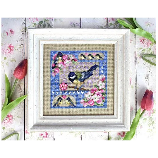 Cross stitch kit "Mini-sampler. Spring composition" SNV-947