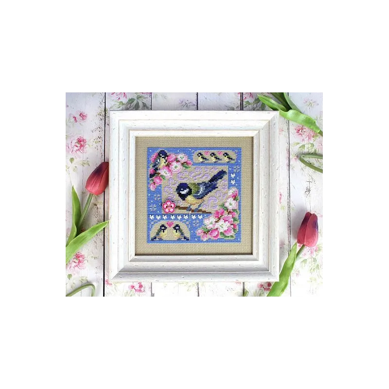 Cross stitch kit "Mini-sampler. Spring composition" SNV-947